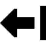 Arrow Left From Line SVG Icon